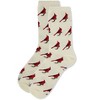Memoi Cardinal Bamboo Blend Crew Sock - 3 of 4