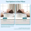 PAGED 26" Cervical Neck Pillow, Ergonomic Memory Foam Bed Pillow with 2 Heights and Armrest Designs for Back, Stomach or Side Sleepers - 3 of 4