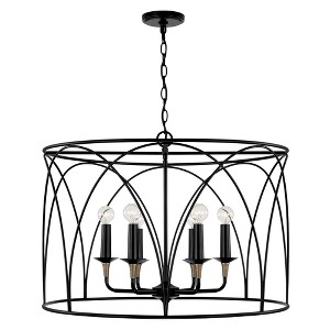 Capital Lighting Amara 6 - Light Pendant in  Matte Black/Brass - 1 of 4