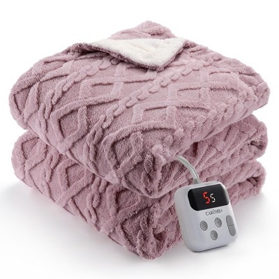 Heated Blanket Throw, Soft Washable Electric Blanket, Heating Blanket for Bedding, With 10 Heat Settings, Fast Heating
