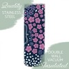 Elanze Designs Best Aunt Ever Purple Floral 20 ounce Stainless Steel Travel Tumbler - 3 of 4