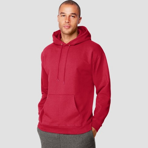hanes sweatshirt red