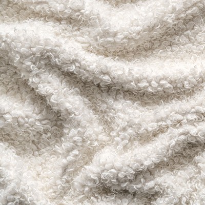 Soft Shaggy 5' x 8' White Synthetic Sheepskin Washable Rug