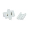Novelty Lights White Snap-On Vampire Plug SPT-1 for C9/C7 Socket or Zip Cord Wire - 2 of 4