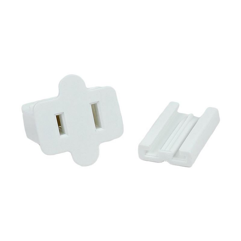 Novelty Lights White Snap-On Vampire Plug SPT-2 for C9/C7 Socket or Zip Cord Wire, 2 of 7