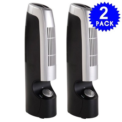 Costway 2 PCS Mini Ionic Whisper Home Air Purifier & Ionizer Pro Filter 2 Speed