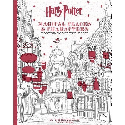 Harry Potter Magical Places & Characters Poster Coloring Book - by  Scholastic (Paperback)