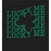 St Pats Lucky Me Long Sleeve Adult Hooded Sweatshirt - 2 of 2