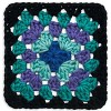 Red Heart All in One Granny Square Yarn 24 Pack-Totally Teal - 3 of 4