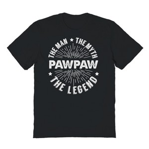 Rerun Island Men's The Man The Myth Pawpaw Short Sleeve Graphic Cotton T-Shirt - 1 of 3
