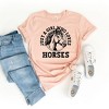 Simply Sage Market Women's Girl Who Loves Horses Circle Short Sleeve Graphic Tee - 3 of 3