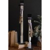 Standing Snowmen 26" & 20.25"H, Turned Wood, Multi-Color Painted Christmas Decor (2 x Set of 2) By Kalalou - 2 of 3
