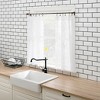 2pc 58"x24" No. 918 Ariella Floral Lace Sheer Rod Pocket Kitchen Curtain Tier Pair - 3 of 4