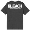 Bleach 1000 Year Blood War Ichigo On Orange Background Crew Neck Short Sleeve Charcoal Heather Men's T-shirt - image 2 of 4