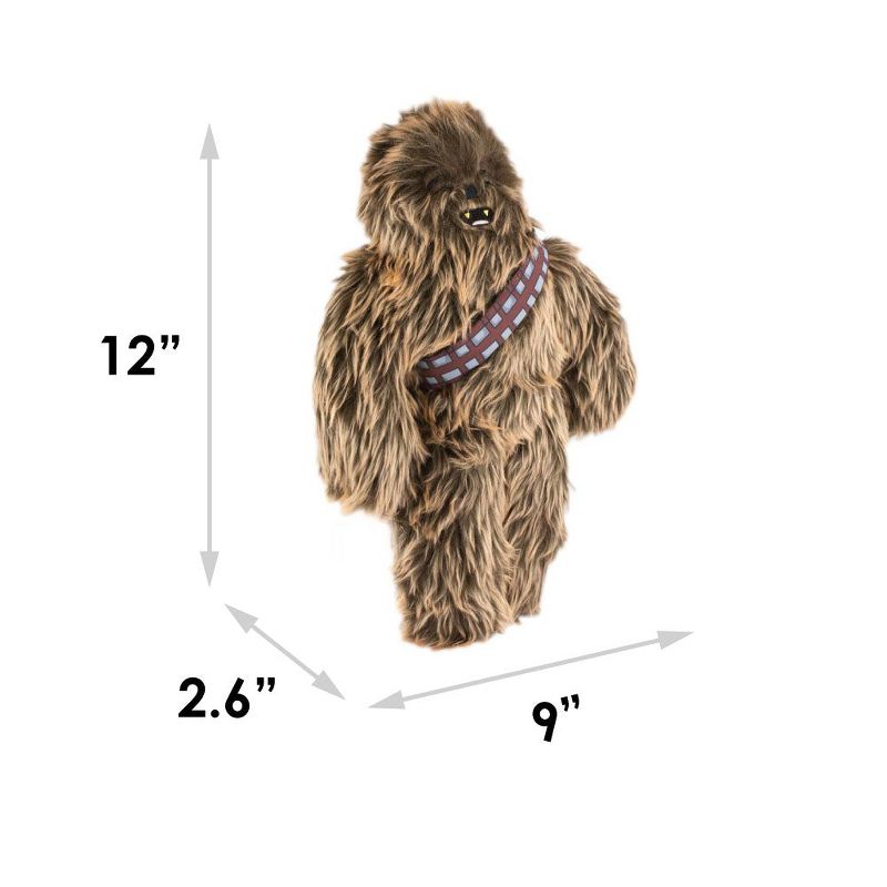 Buckle-Down Dog Toy Squeaker Plush - Star Wars Furry Chewbacca Standing Pose, 4 of 5