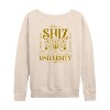 Women's - Wicked - Shiz University Lightweight French Terry Wide Neck Long Sleeve Graphic Shirt - 2 of 4