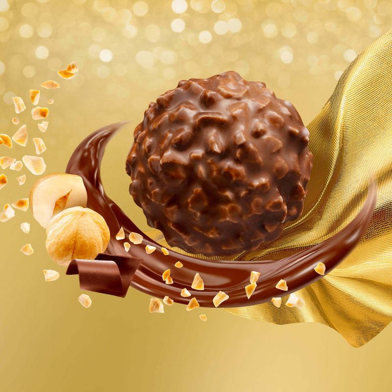 Ferrero Rocher Fine Hazelnut Chocolates Candy - 1.3oz/3ct, 3 of 8