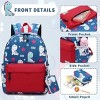 Kids backpacks, Cute Lightweight Water Resistant Preschool Backpack for Boys and Girls Chest Strap, Yellow with Ocean Sea Life - 3 of 4