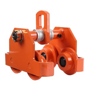 Manual Trolley, 4400 Lbs/2 Ton Load Capacity, Steel Push Beam Trolley with Dual Wheels, Adjustable Width, Heavy Duty Alloy Steel Garage Hoist - 1 of 4