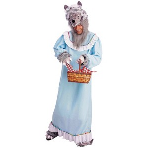 Forum Mens Granny Wolf Costume - One Size Fits Most - Blue - 1 of 1