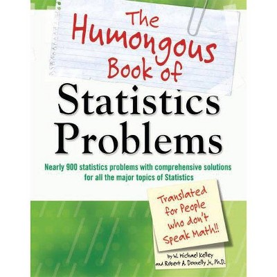 The Humongous Book of Statistics Problems - (Humongous Book Of...) by  W Michael Kelley & Robert Donnelly (Paperback)