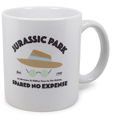Surreal Entertainment Jurassic Park "Spared No Expense" Ceramic Mug | Holds 11 Ounces