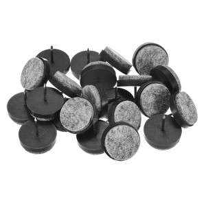 Unique Bargains Heavy Thickening Nail-on Furniture Felt Pads Black - 1 of 4