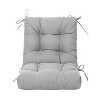 ARTPLAN Outdoor Cushions Seat Back Chair Cushions Wicker Tufted Pillow for Patio Outdoor Furniture - 2 of 4