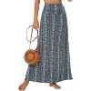 Women's Stylish Spandex Flare Maxi Skirt - Comfy Fold-Over Design Long Skirt for Effortless Style #17 - 3 of 4