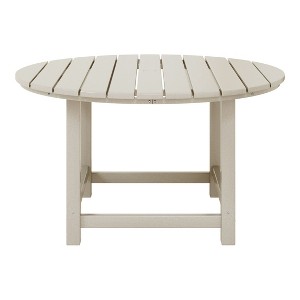 WestinTrends Malibu Kids Outdoor Patio Furniture HDPE 38" Wide Round Dining Table - 1 of 4