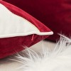 Kumasinova 20" Holiday Reindeer Couch Pillows,Velvet Accent Pillow with Polyester Fill,Festive Decorative Pillows for Bed - 4 of 4