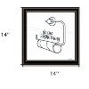 HomeRoots Empty Toilet Paper Roll Black Framed Print Wall Art - 3 of 3