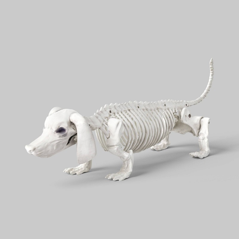 5" Dachshund Skeleton Halloween Decorative Prop