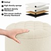 PAGED Modern Button Tufted Storage Ottoman Small Upholstered Foot Stool with Removable Lid for Family Room, Living Room - 4 of 4