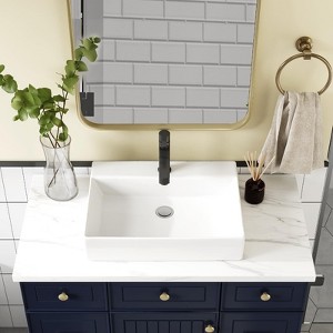 Bathroom Sink, Rectangle Bathroom Sink, Bathroom Vessel Sink - 1 of 4