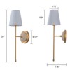 LLHZSY Mid-century Wall Light Sconces with Conical Fabric Shade - 4 of 4