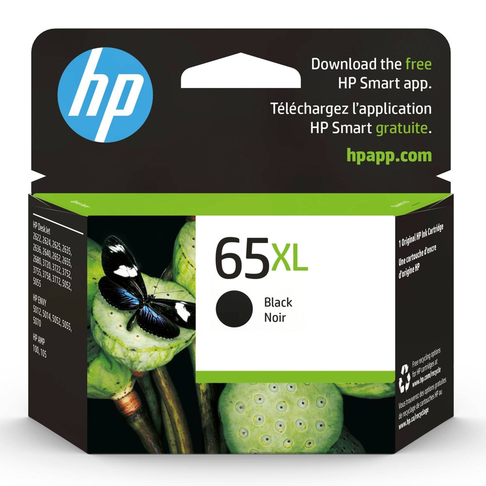 Photos - Ink & Toner Cartridge HP 65XL Original Single Ink Cartridge - Black  Black 65 (XL) (HEWN9K04AN)