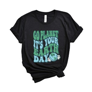 Simply Sage Market Women's Go Planet Short Sleeve Graphic Tee - 1 of 3