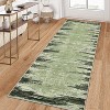 Modern Abstract Washable Rug – Non-Slip, Low Pile, Non-Shedding, Distressed Thin Design for Living Room, Bedroom, Dining Room, Office. - 3 of 4