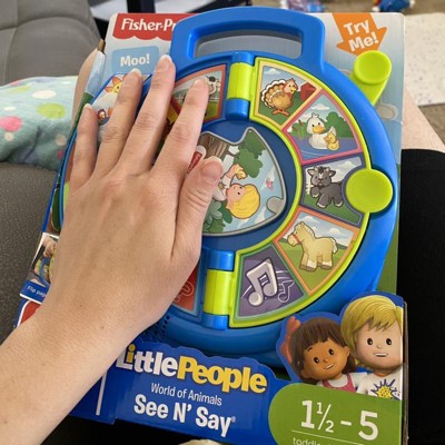 Fisher-Price Little People Toddler Learning Toy, See 'n Say The Farmer  Says, Game with Music Sounds & Phrases Ages 18+ Months​