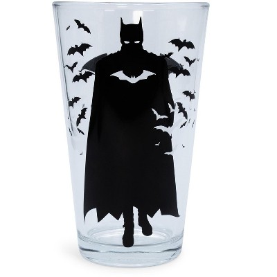 Silver Buffalo Dc Comics The Batman Movie Logo Pint Glass | Holds 16 Ounces  : Target