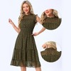 Allegra K Women's Sleeveless Smocked Waist Gilding Metallic Stars Chiffon Party Dress - 2 of 4