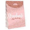 Big Dot of Happiness Rose Gold Grad - Graduation Gift Favor Bags - Party Goodie Boxes - Set of 12 - 3 of 4