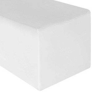 Lann's Linens 10 Premium Fitted Tablecloths for Rectangular Tables, Black - Wedding, Banquet, Trade Show Polyester Cloth Fabric Covers - 1 of 4