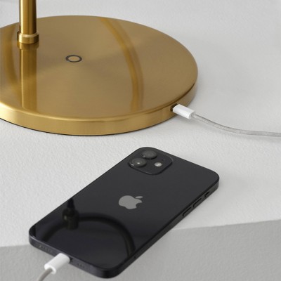 Nova LED Arc Table Lamp with Touch Dimmer for Kids' Nursery - White