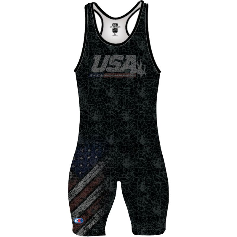 Cliff Keen The Patriot Sublimated Wrestling Singlet - USA, 1 of 3