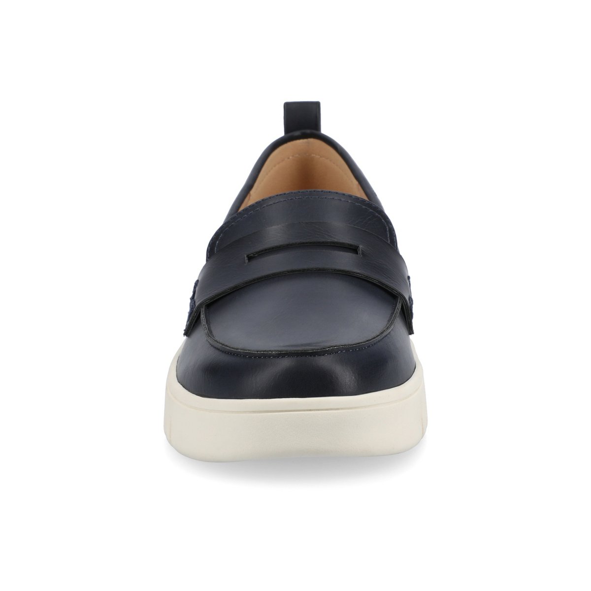 Женские туфли Journee Collection Journee Women's Tayla Medium and Wide Width Penny Loafer, Navy 10 — фото 6