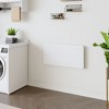 SEVOBAL Folding Tables Laundry Room Small Folding Table, Modern Wall Mounted Foldable Table Laundry Room Table, White, 15.7"*31.4"*6.5" - 2 of 4