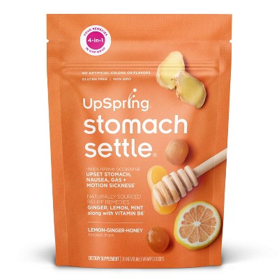 UpSpring Stomach Settle Nausea Relief Drops - Lemon Ginger Honey - 28 Drops