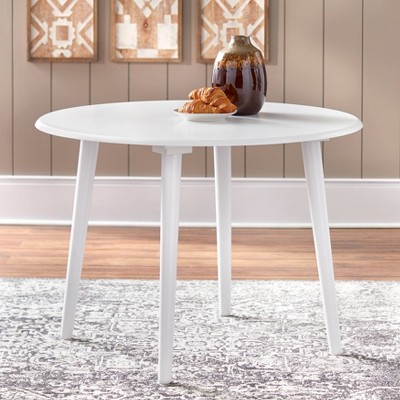 Florence White Round Dining Table 120cm